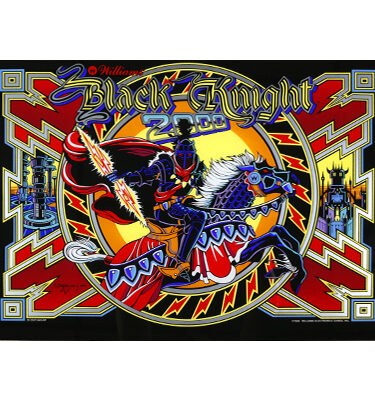 Black Knight 2000 Backglass
