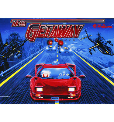 The Getaway Mirrored Translite-To-Backglass