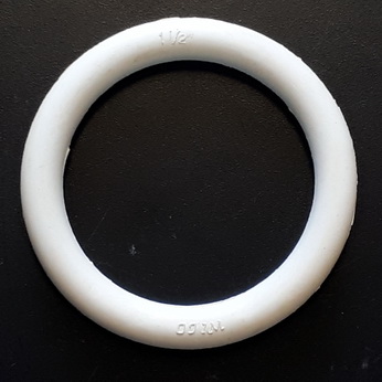 White Rubber Ring 1-1/2" ID