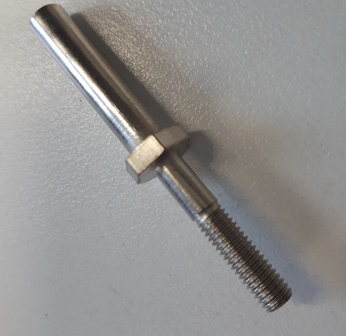 Metal Post #10 With Threaded Base 2-1/4" Tall and (Female) Threaded Top - 530-5332-01