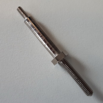Metal Post With #10 Threaded Base and #6 Threaded Top 2-1/2" Tall - 530-5332-03