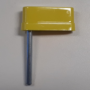 Bally / Williams Flipper & shaft - 2" yellow moulded shaft - 20-9264-6