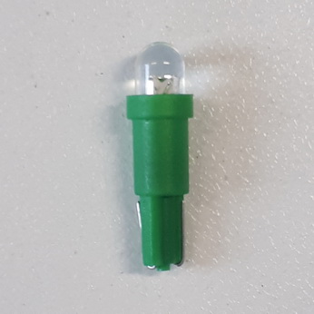 #86 LED Clear Round 6.3VDC - Green