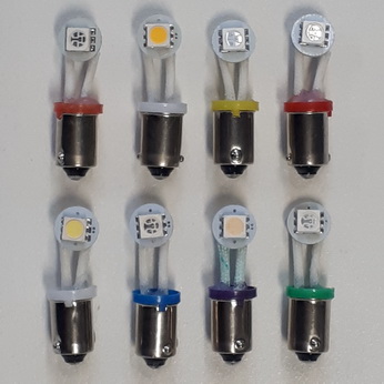 Ablaze Premium Ghost Buster 1-SMD-LED #44/47 Bayonet Base Lamp With Flexible 90° Angle Leads