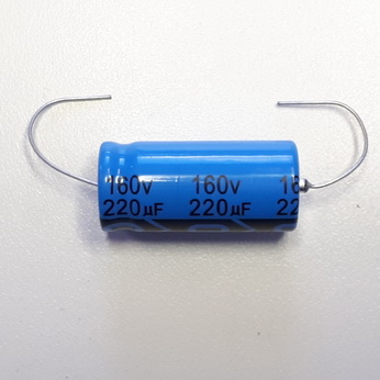 Capacitor, Axial Electrolytic, 220uF, 160V