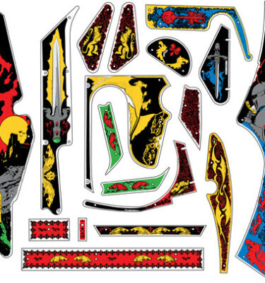 Black Knight CPR Reproduction Plastics Set w/ Proto Lanes