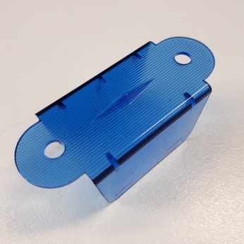 Lane Guide Transparent Blue 1-1/2" Double Sided - 03-7034-10
