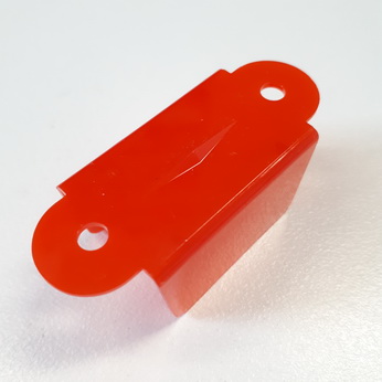 Lane Guide Opaque Red 1-1/2" Double Sided - A-9394R