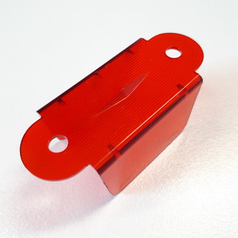 Lane Guide Transparent Red 1-1/2" Double Sided - 03-7034-9
