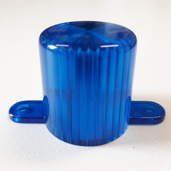 Dome with screw tabs - Blue - 03-8149-10