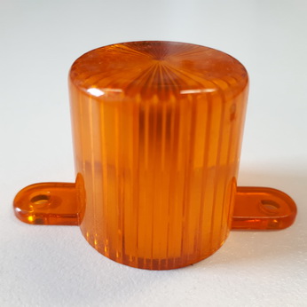 Dome with screw tabs - Orange - 03-8149-12