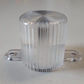 Dome with screw tabs - Clear - 03-8149-13