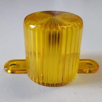 Dome with screw tabs - Yellow - 03-8149-16