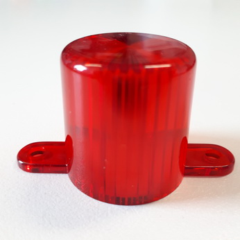 Dome with screw tabs - Red - 03-8149-9