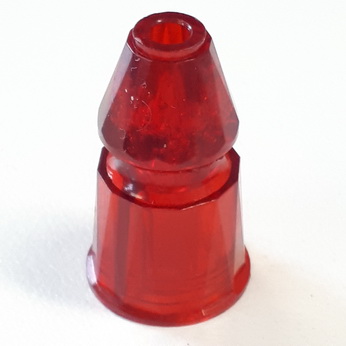 Post Plastic Faceted 1-3/16" Red Transparent - Gottlieb - C-11562-CR