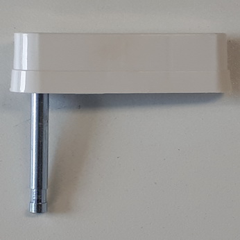 Classic Stern Shoe and Shaft Flipper Bat Assembly White - 1A-284