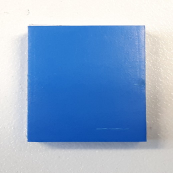 Blue Rubber Pad With Adhesive Backing 1" Square - 23-6629