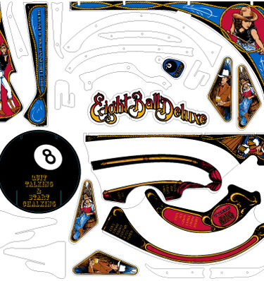 Eight Ball Deluxe CPR Reproduction Plastics Set