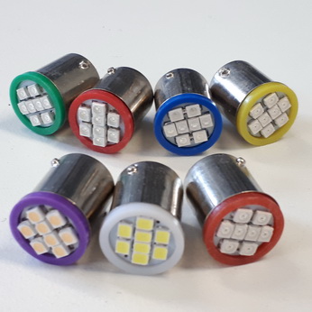 Ablaze 8-SMD-LED #89 Bayonet Base Flasher Lamp 12V