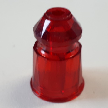 Post Plastic Faceted 1" Red Transparent - Gottlieb - C-11561-R