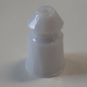 Post Plastic Faceted 1" White Opaque - Gottlieb - C-11561-W