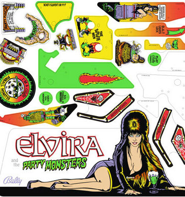 Elvira And The Party Monsters CPR Reproduction Plastics Set