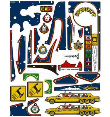 Taxi CPR Reproduction Plastics Set