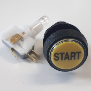 Button Assembly - Bally Williams Yellow "Start" - 20-9663-1