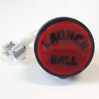 Button Assembly - Bally Williams Red "Launch Ball" - 20-9663-B-4