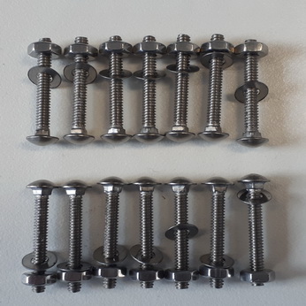 Carriage Bolt Coin Door & Side Rail Set