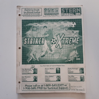 Stern Striker Extreme Manual - Used