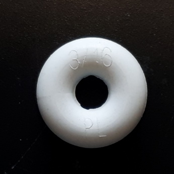 White Bumper Post Ring 3/16" - 23-6641-1
