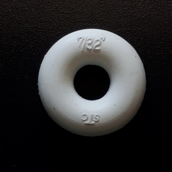 White Bumper Post Ring 7/32" - 23-6590