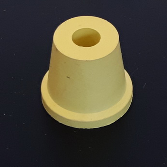 Rubber Tapered Post Sleeve Yellow 3/4" - 23-6579