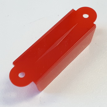 Lane Guide Opaque Red 2-1/2" Double Sided - A-9398R