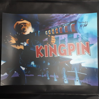 Official Capcom Kingpin Translite - Signed