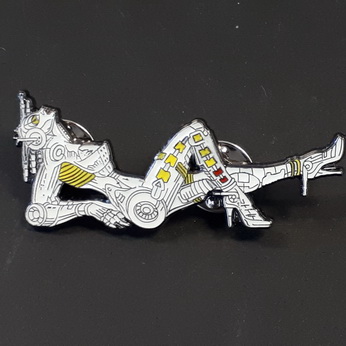 Bride of Pinbot Enamel Pin