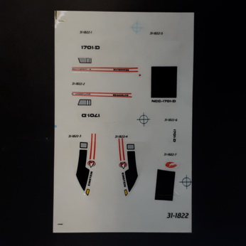 Star Trek Next Generation Shuttle Decal Set - 31-1822