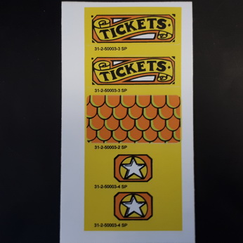 FunHouse Switch Cover Decal Set - 31-2-50003-4 SP