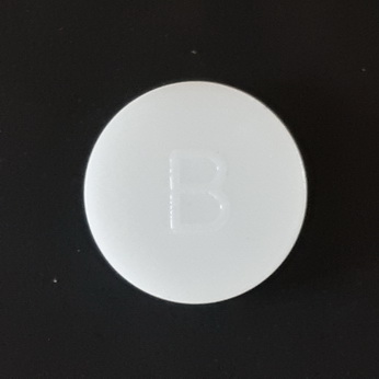 Playfield Insert 1" Round Opaque Plain White