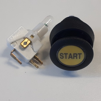Button Assembly - Pinball 2000 Yellow "Start" - 20-10696