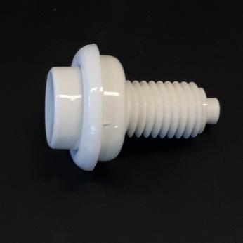 Cabinet Flipper Button 1-3/8" White - 3A-7531-5