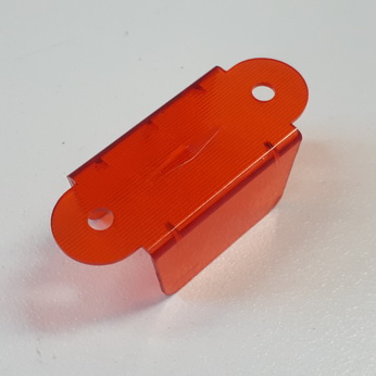 Lane Guide Transparent Amber 1-1/2" Double Sided - A-9394A