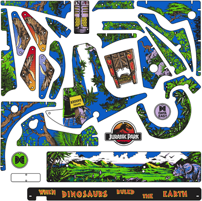 Jurassic Park CPR Reproduction Plastics Set