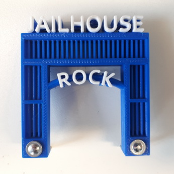 Elvis Jailhouse Rock Plastic - Blue
