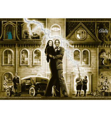 The Addams Family - Mirrored Translite-To-Backglass (Duotone)