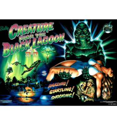 Creature from the Black Lagoon Mirrored Translite-To-Backglass