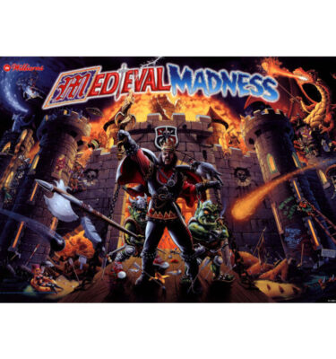 Medieval Madness - Mirrored Translite-To-Backglass