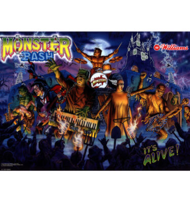 Monster Bash - Mirrored Translite-To-Backglass