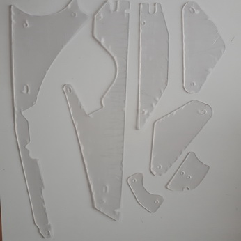 Demolition Man Clear Plastic Shield Set - CA-CP-DM-6PC